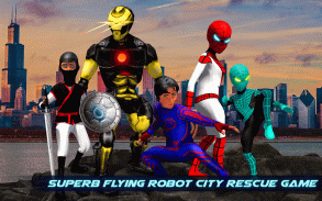Flying superhero War - Grand City Emergency screenshot 9