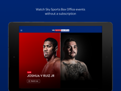 Sky Sports Box Office Live Boxing Event screenshot 11
