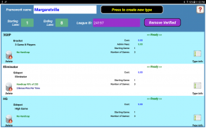 Bowling Brackets / Sidepots screenshot 2