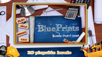 Free New Hidden Object Games Free New Blue Prints screenshot 0