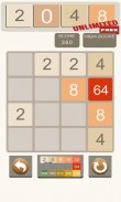 2048 Unlimited Puzzle Free screenshot 0