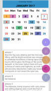 Notas do calendário screenshot 2