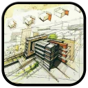 Architecture Drawing Ideas Icon