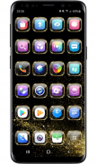 Launcher Theme - Gold Glass Transparent Icons Pack screenshot 0