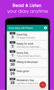 Voice Diary with Photos & Videos screenshot 3