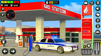 Gas Station Police Car Parking screenshot 2