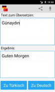 Deutsch Türkisch Übersetzer screenshot 2
