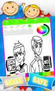 Coloring Ben 10 Games screenshot 4