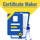 Certificate Maker Templates and Design Icon