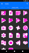 Inverted White and Pink Icon Pack Free screenshot 8