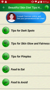 Beautiful Skin Diet Tips & Acne Scar pimples Help screenshot 0