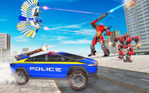 Police Eagle Robot Truck Games screenshot 11