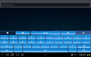 Bleu clavier pour Android screenshot 8