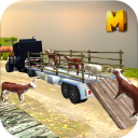 Offroad Animal Transport Truck Icon
