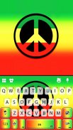 Peace Reggae Keyboard Theme screenshot 2