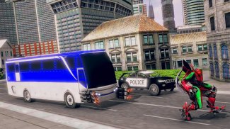 Real Police Bus Robot Warrior : Ultimate Robot Bus screenshot 2