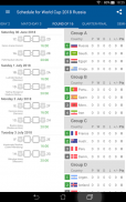 Tabela da Copa do Mundo 2018 Rússia screenshot 9