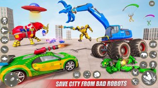 Excavator Robot War - Car Game screenshot 5