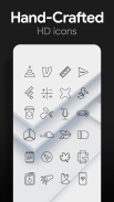 Lines Dark Free - Black Icons screenshot 9