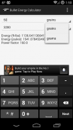 Bullet Energy Calculator screenshot 0