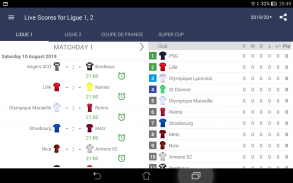 Live Scores for Ligue 1 France screenshot 4