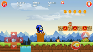 bleu hedgehog Runner Dash screenshot 5