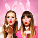 Cute Rabbit Face: Photo App