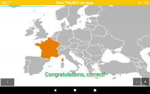欧洲地图测验 - 欧洲国家和首都 screenshot 8