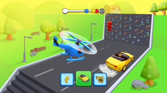 Shape Race: Car Transform Race screenshot 3