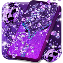 Purple diamond lock screen Icon