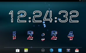 Yaclock s digital clock Widget screenshot 0