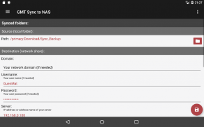GMT Synchoniser vers NAS screenshot 18