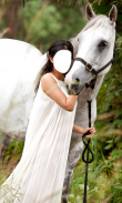 घोड़े की तस्वीर के साथ महिला screenshot 2