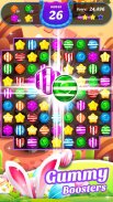 Gummy Candy Blast - Бесплатная игра 3 в ряд screenshot 1