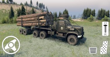 Wood Transport Truck Cargo Game screenshot 0