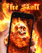 Fiery Skull Live Wallpaper screenshot 0