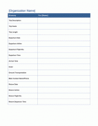 Daily Itinerary Templates screenshot 0