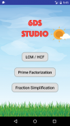 Math Tools - HCF/LCM/Prime factors/Fractions screenshot 0