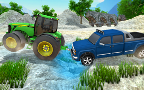 Rural Tractor Pulling Cargo driver 3d screenshot 2