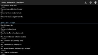 OpenGL ES CapsViewer screenshot 4