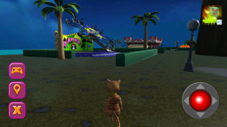 هالوين القط موضوع حديقة 3D screenshot 6