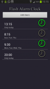Flash Alarm Clock screenshot 0