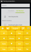 黄色的键盘应用程序 screenshot 4