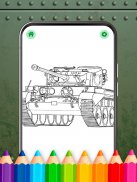 Military Tanks Coloring Book screenshot 3