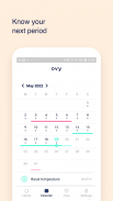 Calendario Mestruale, Calcolo di Gravidanza Ovy screenshot 3