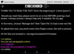 Prompter para Android screenshot 4