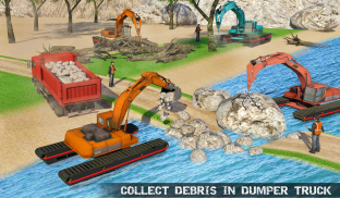 Water Surfer Excavator Crane 3D: Construction Site screenshot 12