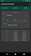 Running Calculator: Pace, Race Predictor, Splits screenshot 4