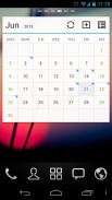 GO Calendar Widget screenshot 1