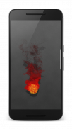 S8 Color Burst Particles Nougat 3D live wallpaper screenshot 2